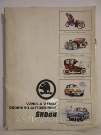 kolektiv, autorů, Vznik a vývoj osobního automobilu Škoda, 0