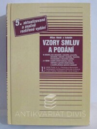 Holub, Milan, Vzory smluv a podání, 1998