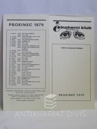 kolektiv, autorů, Činoherní klub, Státní divadelní studio - Prosinec 1979, 1979
