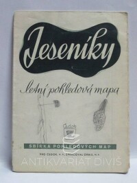 kolektiv, autorů, Jeseníky - Letní pohledová mapa, 1954