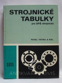 Vávra, Pavel, Strojnické tabulky pro SPŠ strojnické, 1984