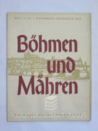 kolektiv, autorů, Böhmen und Mähren, Heft 11/12, November/Dezember 1942, 1942