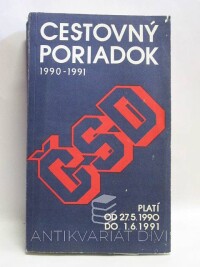 kolektiv, autorů, Cestovný poriadok ČSD 1990-1991, 1990