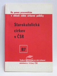 Hájek, Jaroslav, Junga, Josef, Starokatolická církev v ČSR, 1984