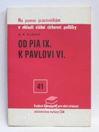 Šejnman, Michail Markovič, Od Pia IX. k Pavlovi VI., 1981