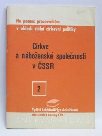 kolektiv, autorů, Církve a náboženské společnosti v ČSSR, 1976