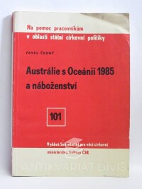 Černý, Pavel, Austrálie s Oceánií 1985 a náboženství, 1987