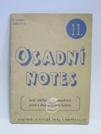 kolektiv, autorů, Osadní notes 11, 1941