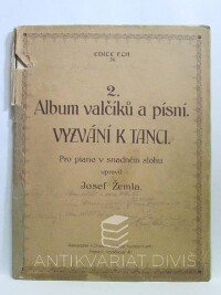 Žemla, Josef, 2. album valčíků a písní: Vyzvání k tanci - Pro piano v snadném slohu, 1924