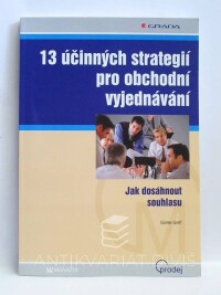 Greff, Günter, 13 účinných strategií pro obchodní vyjednávání, 2006