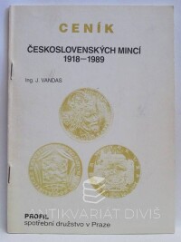 Vandas, Jiří, Ceník československých mincí 1918-1989, 1990