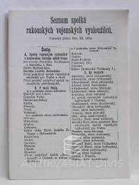 kolektiv, autorů, Seznam spolků rakouských vojenských vysloužilců - Vojenský přítel, ročník III, 1895, 0