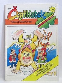 Štíplová, Ljuba, Němeček, Jaroslav, Čtyřlístek 193: Pozor, yetti, 1992