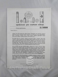 kolektiv, autorů, Společnost pro studium nábojů, č. 2/2009, 2009