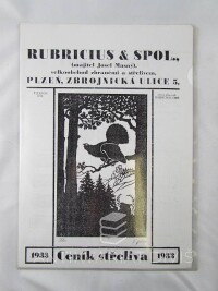 kolektiv, autorů, Ceník střeliva Rubricius & Spol., 0