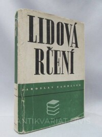 Zaorálek, Jaroslav, Lidová rčení, 1947