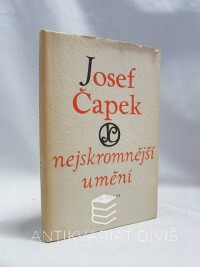 Čapek, Josef, Nejskromnější umění , 1948