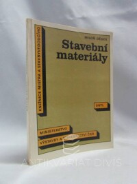 Dědek, Miloň, Stavební materiály, 1989