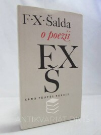 Šalda, F. X., F., X., O poezii , 1970