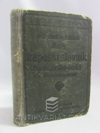 Kubín, Josef, Nový kapesní slovník česko-francouzský a francouzsko-český, 1916