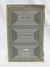 Adam, Paul, Listy z Malajska, 1920