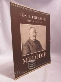 Foerster, Josef Bohuslav, Melodie, 1938