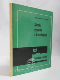 Bečka, Josef Václav, Slovník synonym a frazeologismů, 1979