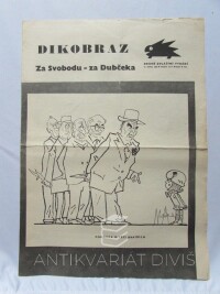 kolektiv, autorů, Dikobraz - druhé zvláštní vydání z 27. 8. 1968, ročník XXIV: Za svobodu - za Dubčeka; Pohádka o pěti bratřích atd., 1968