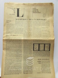 kolektiv, autorů, Listy - týdeník svazu československých spisovatelů - konvolut ročníku 1968, 1968