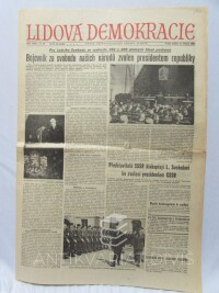 kolektiv, autorů, Lidová demokracie 31. 3. 1968, ročník XXIV, číslo 90: Bojovník za svobodu našich národů zvolen presidentem republiky, 1968