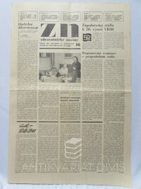 kolektiv, autorů, Zdravotnické noviny 20. 4. 1967, ročník XVI, číslo 16, 1967