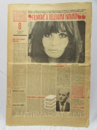 kolektiv, autorů, Filmové a televizní noviny 18. 4 1968, ročník 2, číslo 8, 1968