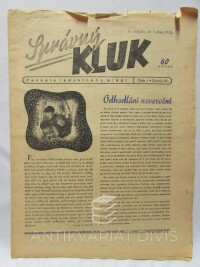 Smrček, František, Toroň, Jindra, Správný kluk, časopis radostného mládí, ročník III, číslo 1, 1945