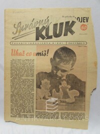 Smrček, František, Toroň, Jindra, Správný kluk, časopis radostného mládí, ročník II, číslo 6, 1944