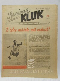 Smrček, František, Toroň, Jindra, Správný kluk, časopis radostného mládí, ročník II, číslo 9, 1944