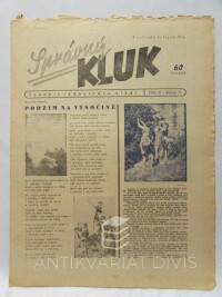 Smrček, František, Toroň, Jindra, Správný kluk, časopis radostného mládí, ročník II, číslo 21, 1944
