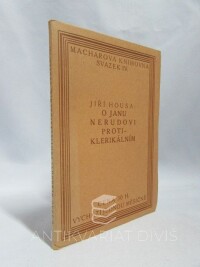 Housa, Jiří, O Janu Nerudovi protiklerikálním, 1914