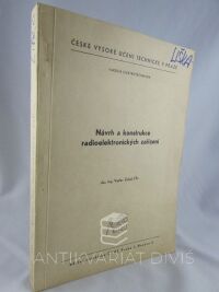 Žalud, Václav, Návrh a konstrukce radioelektronických zařízení, 1982
