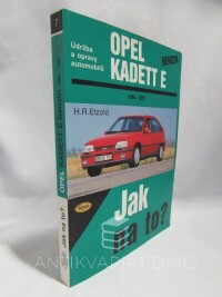 Etzold, H. R., Opel Kadett E benzin 9/84-8/91, 1999