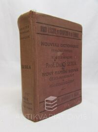 Šetka, O., Nouveau dictionnaire français-tch?que et tch?que-français: Nový kapesní slovník česko-francouzský a francouzsko-český, 1948