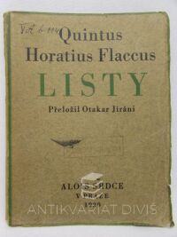 Flaccus, Quintus Horatius, Listy, 1929