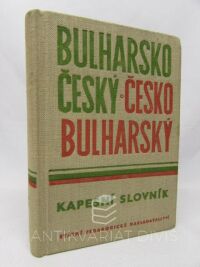 Prošek, Bohdan, Bulharsko-český a česko-bulharský kapesní slovník, 1964