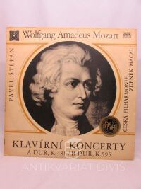 Mozart, Wolfgang Amadeus, Klavírní Koncerty A dur, K. 488 / / / B dur, K. 595 (Pavel Štěpán, Česká filharmonie - Zdeněk Mácal), 1968