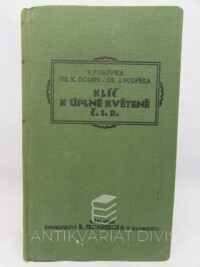 Domin, Karel, Podpěra, Josef, Klíč k úplné květeně Republiky československé, 1928