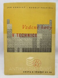 Korecký, Jan, Pospíšil, Rudolf, Vzácné kovy v technice, 1948