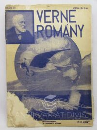 Verne, Jules (Julius), Verne romány řada třetí, sešity 87-92: Trosečník z Cynthie (kompletní román v 6 sešitech), 1931
