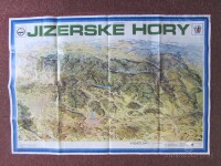 kolektiv, autorů, Nástěnná mapa Jizerské hory, 1982