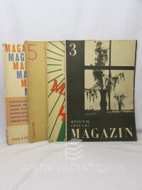 Schäfer, Otomar, Magazin měsíčník konvolut 4 svazků: čísla 3, 4, 5 a 8, 1931