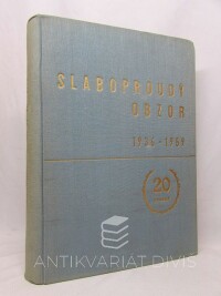 kolektiv, autorů, Slaboproudý obzor 1959: ročník 20, 1959