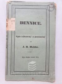 Malý, Jakub B., Dennice - spis zábawný a ponaučný, díl třetí, svazek třetí, 1841